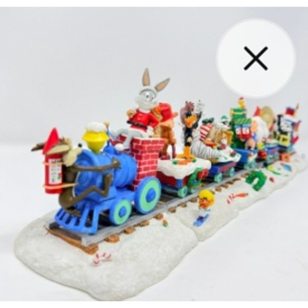 Looney Tunes Train Set Vintage Danbury Christmas Express Boxed